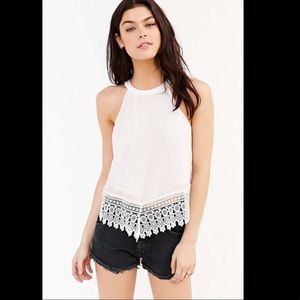 Urban Outfitters (Glamorous) Crochet Trim Tank Top